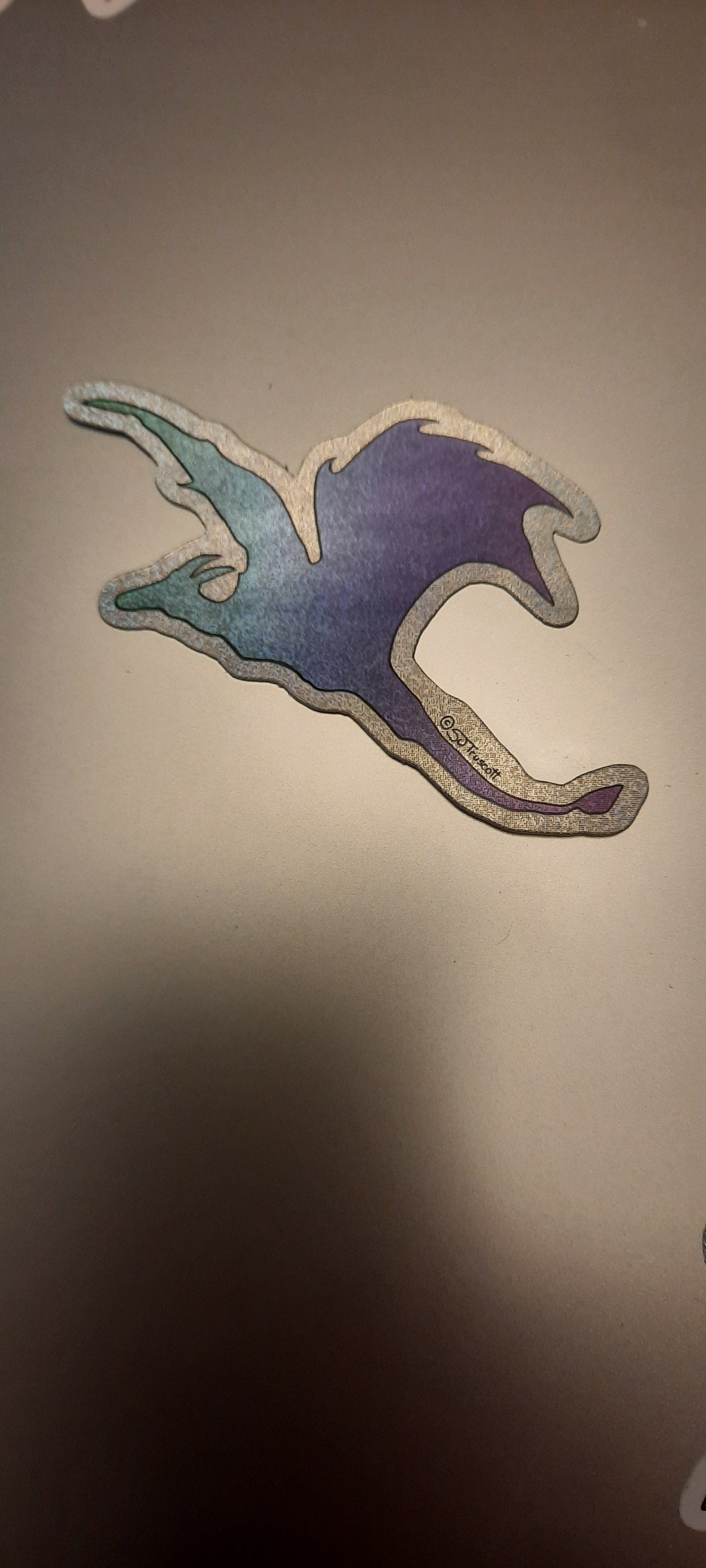 Dragon Spirit Glittery Sticker