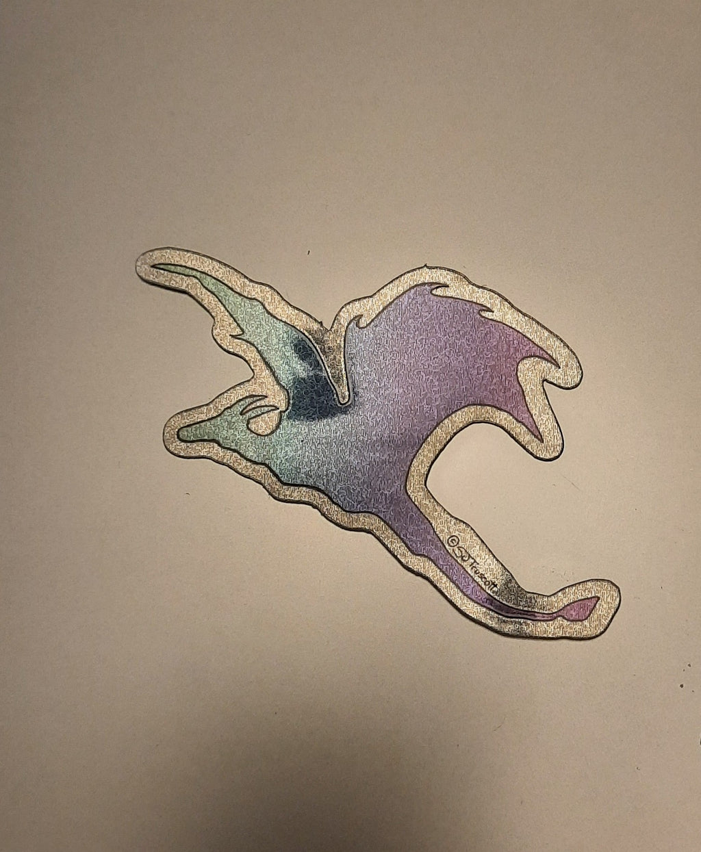 Dragon Spirit Glittery Sticker