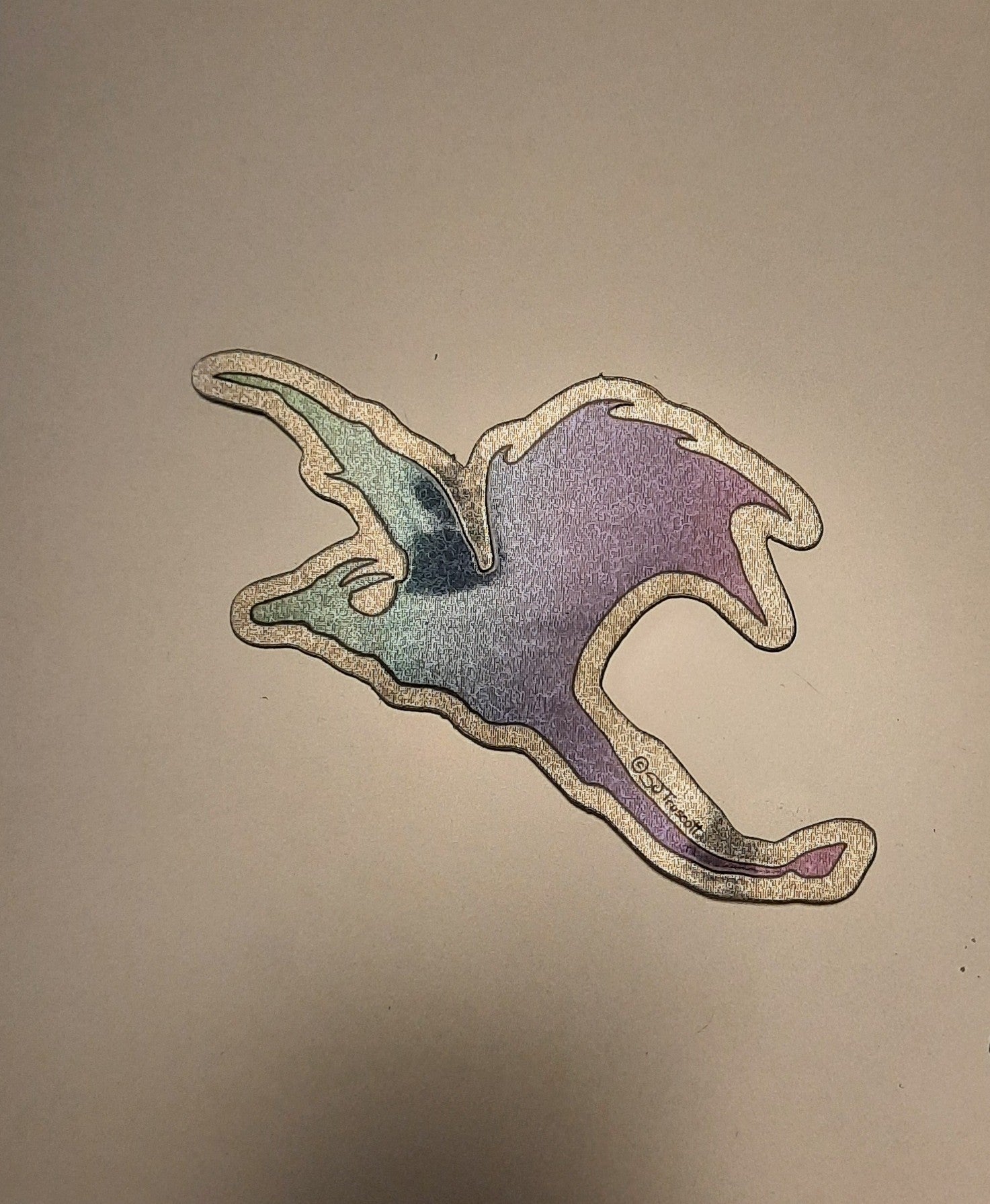 Dragon Spirit Glittery Sticker